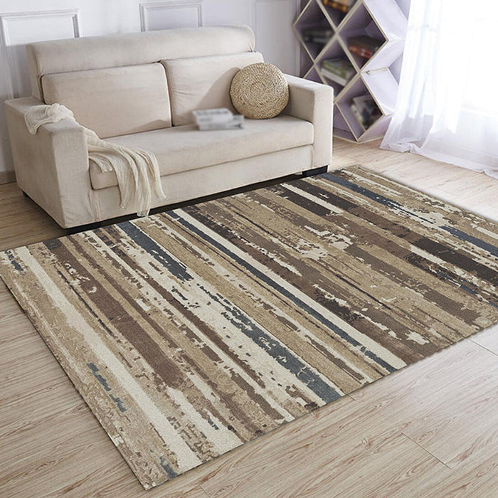 Multicolor Abstract Rug Polyester Industrial Rug Pet Friendly Washable Non-Slip Area Rug for Living Room