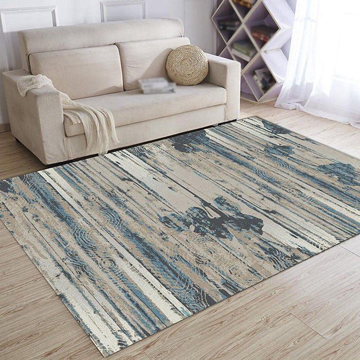 Multicolor Abstract Rug Polyester Industrial Rug Pet Friendly Washable Non-Slip Area Rug for Living Room