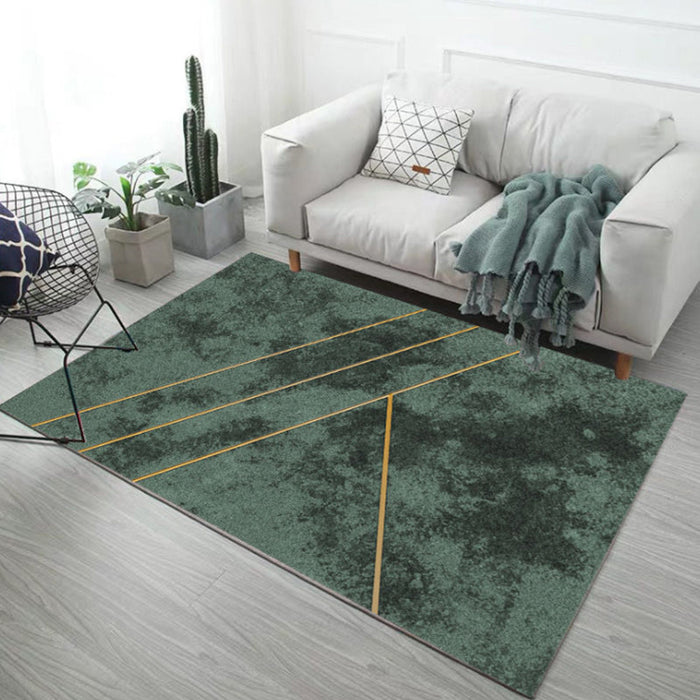 Stylish Abstract Geometric Pattern Rug Multicolor Industrial Rug Polyester Pet Friendly Washable Non-Slip Area Rug for Bedroom