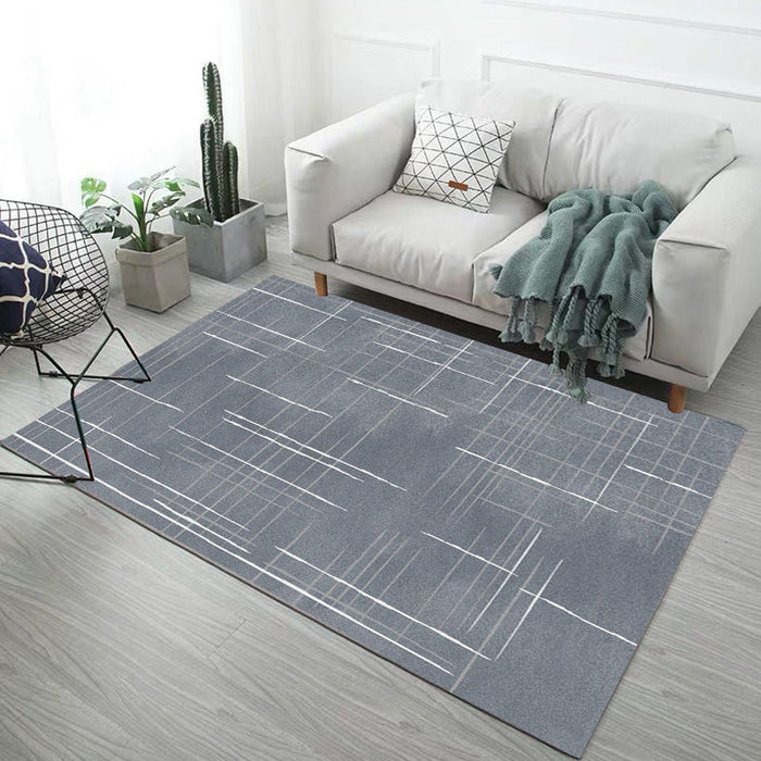 Multicolor Abstract Rug Polyester Industrial Rug Pet Friendly Washable Non-Slip Area Rug for Living Room