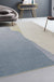 Beige and Blue Colorblock Rug Chenille Modern Rug Pet Friendly Washable Non-Slip Area Rug for Living Room