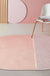 Nordic Colorblock Indoor Rug Pink Chenille Rug Non-Slip Pet Friendly Washable Area Rug for Bedroom