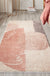 Creative Colorblock Indoor Rug Pink Minimalist Rug Polyester Pet Friendly Washable Area Rug for Decoration