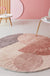 Pink Parlour Area Rug Modernist Colorblock Indoor Rug Polyester Washable Pet Friendly Carpet