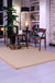 Brown Solid Color Rug Sisal Rural Rug Pet Friendly Washable Non-Slip Area Rug for Bedroom