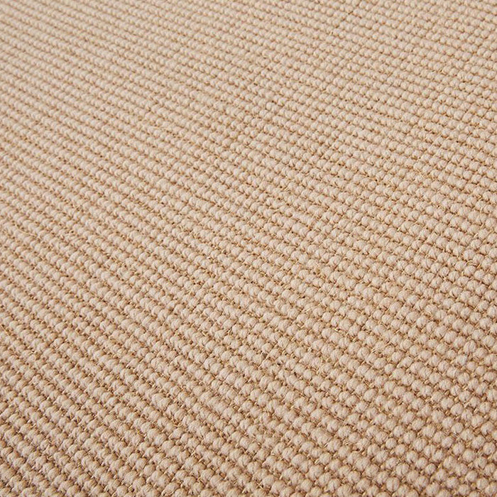 Brown Solid Color Rug Sisal Rural Rug Pet Friendly Washable Non-Slip Area Rug for Bedroom