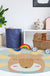 Multicolor Animal Pattern Area Rug Polyester Kids Rug Washable Anti-Slip Backing Rug for Child's Room