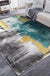 Multi Color Industrial Rug Polyester Abstract Pattern Rug Pet Friendly Non-Slip Area Rug for Parlour