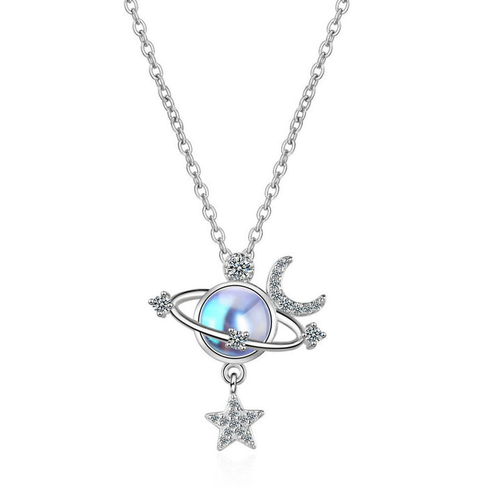 Shiny Zircon Necklace - Okeihouse