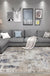 Industrial Living Room Rug Abstract Rug Polyester Washable Non-Slip Pet Friendly Area Rug