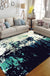 Industrial Sitting Room Rug Abstract Rug Polyester Machine Washable Non-Slip Backing Pet Friendly Area Rug