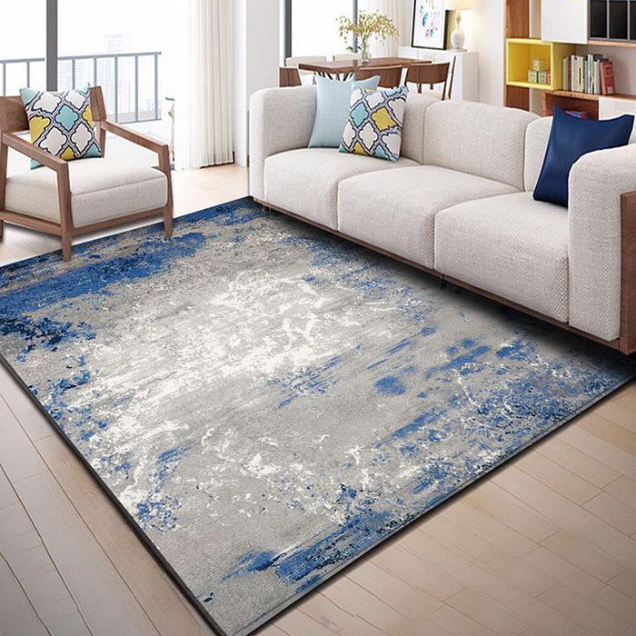 Creative Industrial Indoor Rug Polyester Abstract Carpet Non-Slip Backing Pet Friendly Area Rug for Parlour