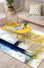 Simplicity Parlour Rug Brushstroke Pattern Rug Polyester Machine Washable Non-Slip Backing Pet Friendly Area Rug