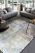 Industrial Abstract Area Rug Polyester Carpet Anti-Slip Pet Friendly Washable Rug for Sitting Room