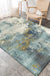 Industrial Abstract Area Rug Polyester Carpet Anti-Slip Pet Friendly Washable Rug for Sitting Room