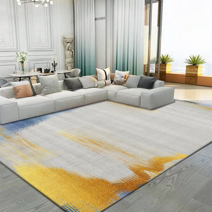 Creative Industrial Rug Polyester Watercolor Pattern Carpet Pet Friendly Area Rug for Bedroom