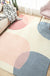 Novelty Living Room Rug Pastel Color Blocking Carpet Polyester Pet-Friendly Area Rug