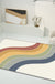 Trendy Color Block Area Rug Soft Novelty Rug Synthetics Washable Non-Slip Backing Carpet for Home