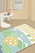 Trendy Color Block Area Rug Soft Novelty Rug Synthetics Washable Non-Slip Backing Carpet for Home