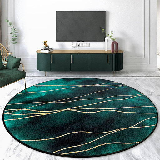 Stylish Novelty Area Rug Dark Color Abstract Carpet Anti-Slip Rug for Home Decoration