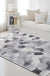 Dark Geometric Pattern Rug Synthetics Creative Carpet Anti-Slip Area Rug for Home Decoration