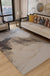 Trendy Flowing Swirls Rug Dark Color Synthetics Carpet Easy Care Anti-Slip Area Rug for Living Room