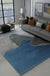 Trendy Flowing Swirls Rug Dark Color Synthetics Carpet Easy Care Anti-Slip Area Rug for Living Room