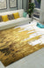 Cyberpunk Living Room Rug Multi Color Abstract Foil Flows Carpet Polyester Machine Washable Area Rug