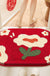 Feblilac Red Festive Love Tufted Bath Mat