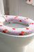 Feblilac Cute Heart/Solid/Stripe Toilet Seat Cover