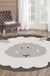 Dark Color Cartoon Area Rug Synthetics Animal Head Carpet Stain-Proof Non-Slip Rug for Nursery