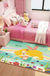 Dreamy Fairy Tale Area Rug Pastel Color Cartoon Rug Polypropylene Stain Resistant Carpet for Nursery