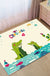 Dreamy Fairy Tale Area Rug Pastel Color Cartoon Rug Polypropylene Stain Resistant Carpet for Nursery