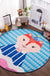 Kids Animal Area Rug Multicolor Cotton Carpet Stain-Proof Pet Friendly Rug for Child Bedroom