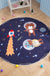 Kids Animal Area Rug Multicolor Cotton Carpet Stain-Proof Pet Friendly Rug for Child Bedroom