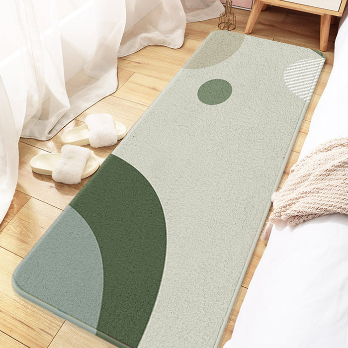 Aesthetic Multicolor Colorblock Rug Polyester Modernism Indoor Rug Pet Friendly Washable Anti-Slip Carpet for Decoration