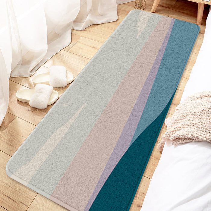 Aesthetic Multicolor Colorblock Rug Polyester Modernism Indoor Rug Pet Friendly Washable Anti-Slip Carpet for Decoration