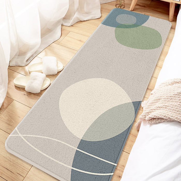 Aesthetic Multicolor Colorblock Rug Polyester Modernism Indoor Rug Pet Friendly Washable Anti-Slip Carpet for Decoration