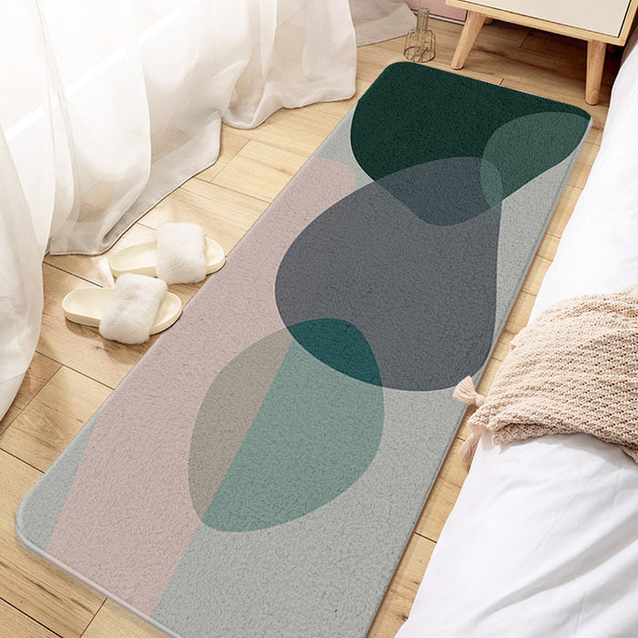 Aesthetic Multicolor Colorblock Rug Polyester Modernism Indoor Rug Pet Friendly Washable Anti-Slip Carpet for Decoration