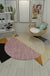 Modern Living Room Irregular Rug Colorful Color Block Pattern Rug Polyester Stain-Resistant Area Rug