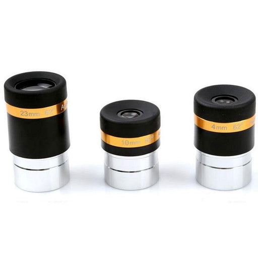 3Pcs Aspheric Telescope Eyepiece Wide Angle 62 Degree Lens 4/10/23mm Accessories For 1.25 Inch / 31.7mm Astronomy Telescope Gadgets