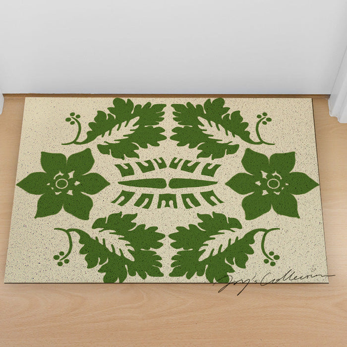 Feblilac Flowers and Plants Baroque PVC Coil Door Mat