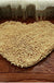 Feblilac Heart-shaped Solid Chenille Non-Slip Microfiber Shag Bathroom Rug Mat