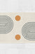 Feblilac Beige Background Semicircle Lines Tufted Bath Mat