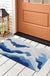 Feblilac Blue Ocean Wave PVC Coil Door Mat