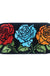 Feblilac Three Rose Flowers Tufted Bath Mat