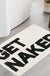 Feblilac Beige Get Naked Bath Mat, Cute Bathroom Rug