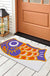 Feblilac Colorful Japanese Koi PVC Coil Door Mat