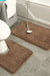 Feblilac Solid Tufted Bathroom Mat Toilet U-Shaped Floor Mat