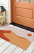 Feblilac Orange Desert Hills Sun PVC Coil Door Mat